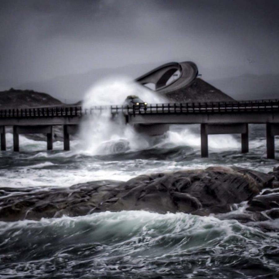 Ola Bua Near The Atlantic Road Apartment Lyngstad Bagian luar foto